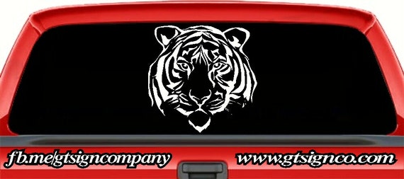 Tiger Vinyl Decal Sticker 22 color options available for car | Etsy