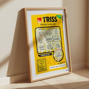 Imprimé Triss | vous créez votre propre chance | Reproduction de peinture | Art suédois | Carte à gratter | uvres d'art | affiche | A4 30x40 50x70 60x80 70x100 cm Accueil