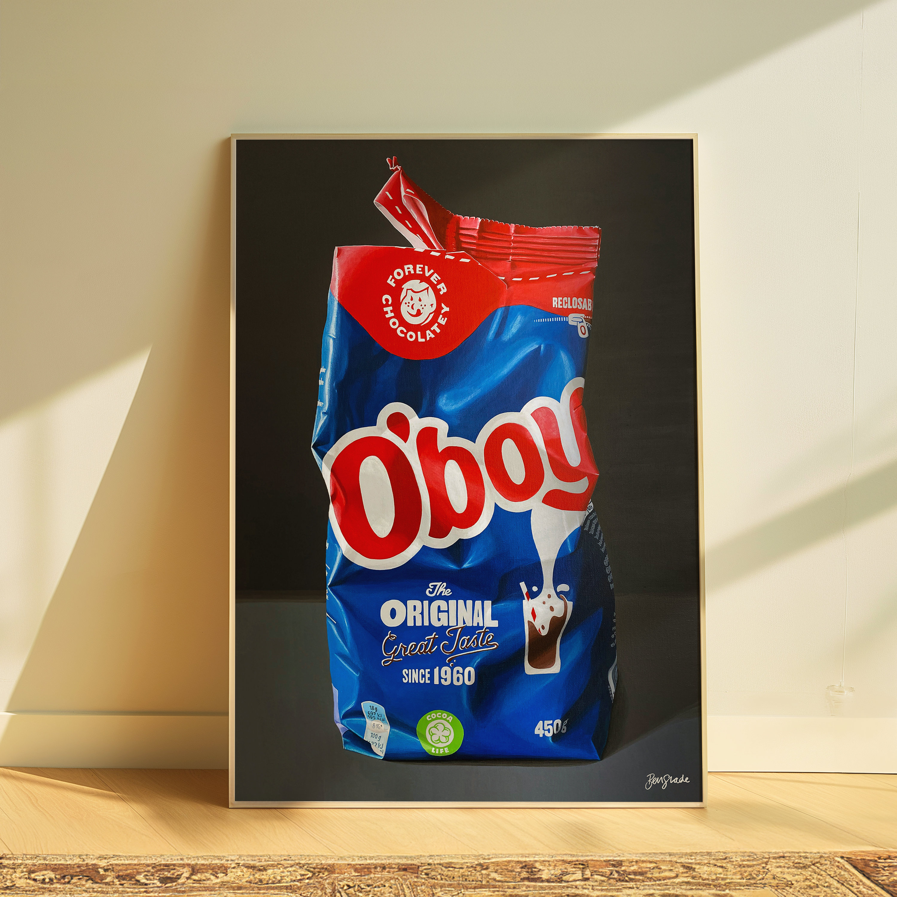 Oboy Print | Painting Reproduction | Swedish Art | Chocolate Milk | Artwork  | Poster | A4 30x40cm 50x70cm + Home Printing - Etsy, image size:3000x3000