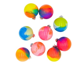 Custom Handpainted Glass Ornaments for Christmas Tree Decorations