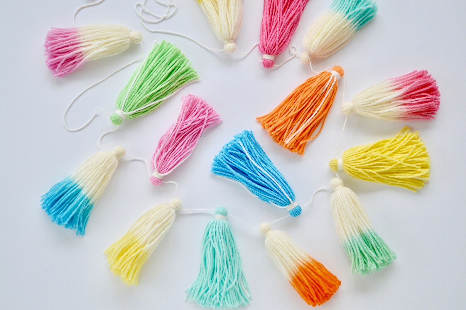 Yarn tassel garland / tassels / nursery decor / kid's Etsy