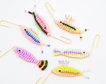 Beaded Fish Tree Ornaments