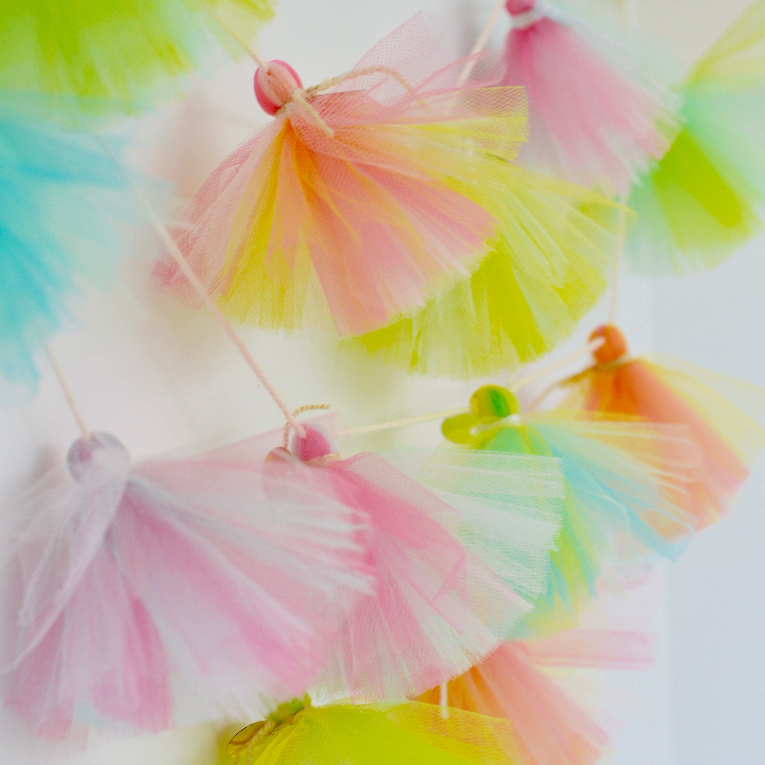 Tulle tassel garland / tassel garland / unicorn garland / Etsy