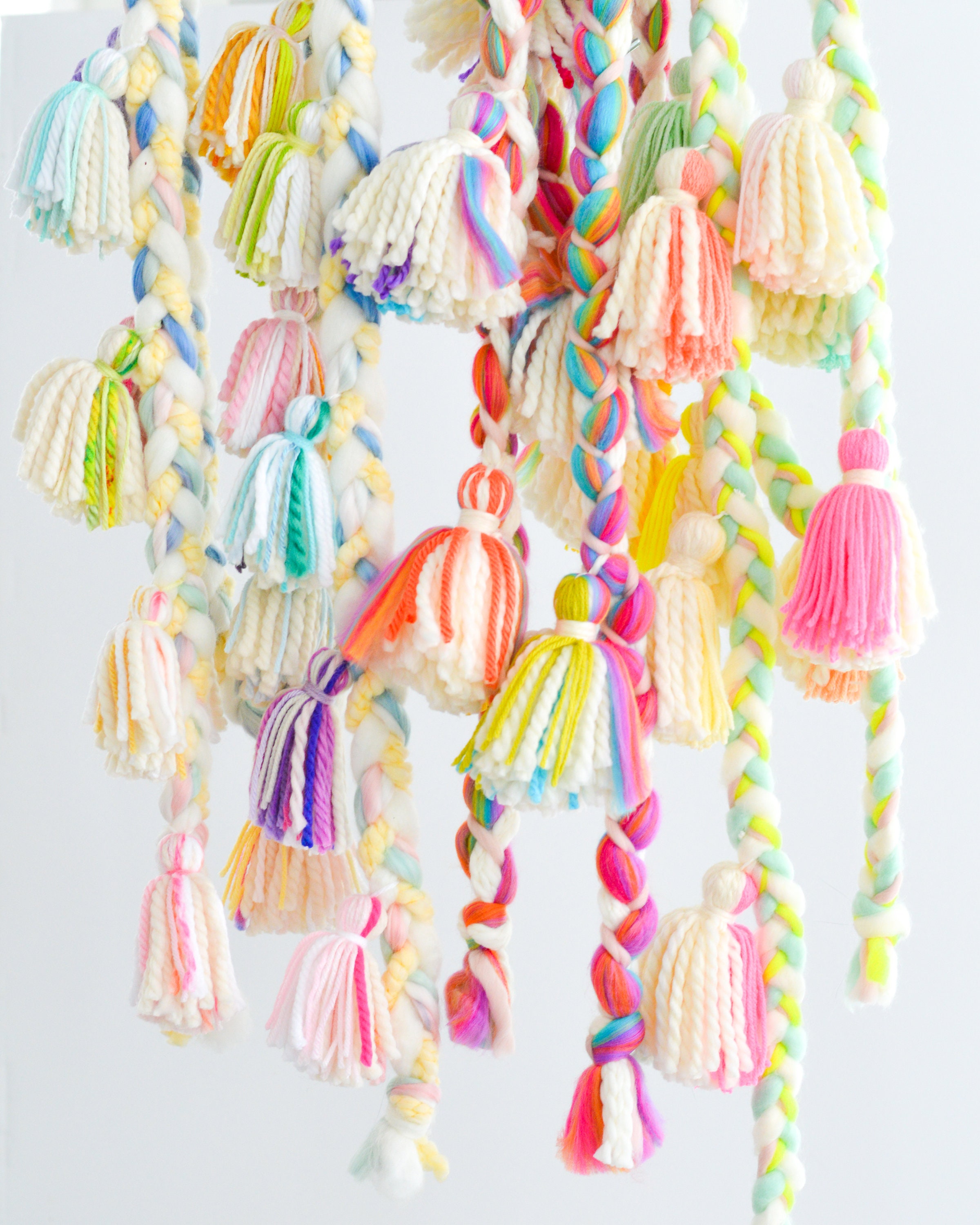 Rainbow tassel garland tassel garland tassels nursery Etsy