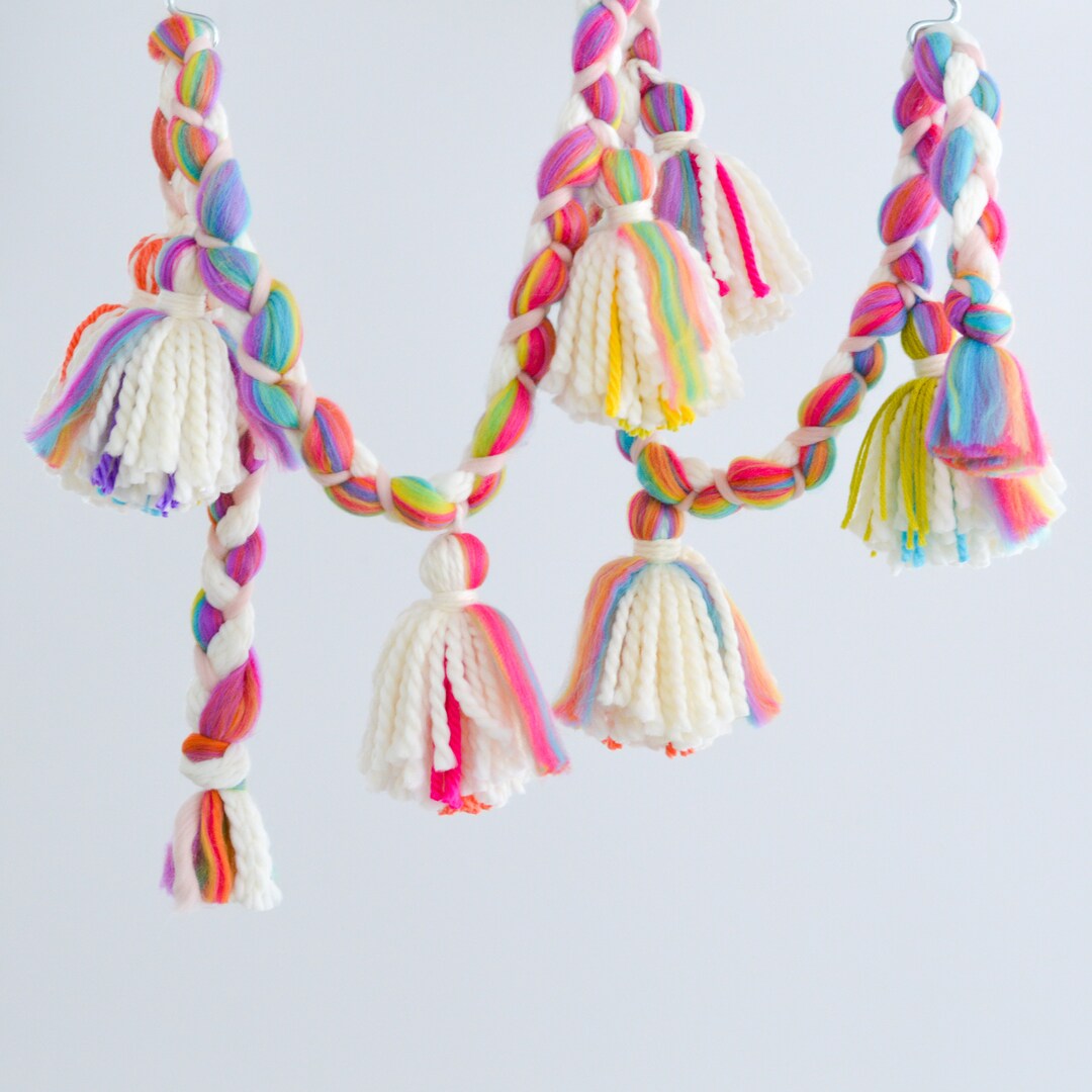 Rainbow Tassel Garland, Tassel Garland, Tassels, Nursery Decor, Rainbow