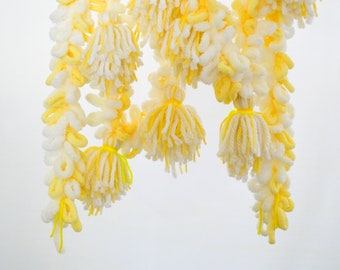 Ready-to-Ship Yellow Tassel Garland for Home Decor and Parties