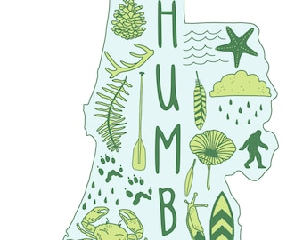 Humboldt Sticker - Vinyl Sticker - Bumper Sticker