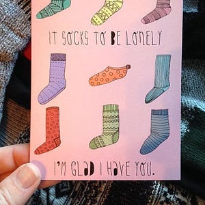 Geïllustreerde Card - liefde kaart - vriendschap - Pun - lege kaart