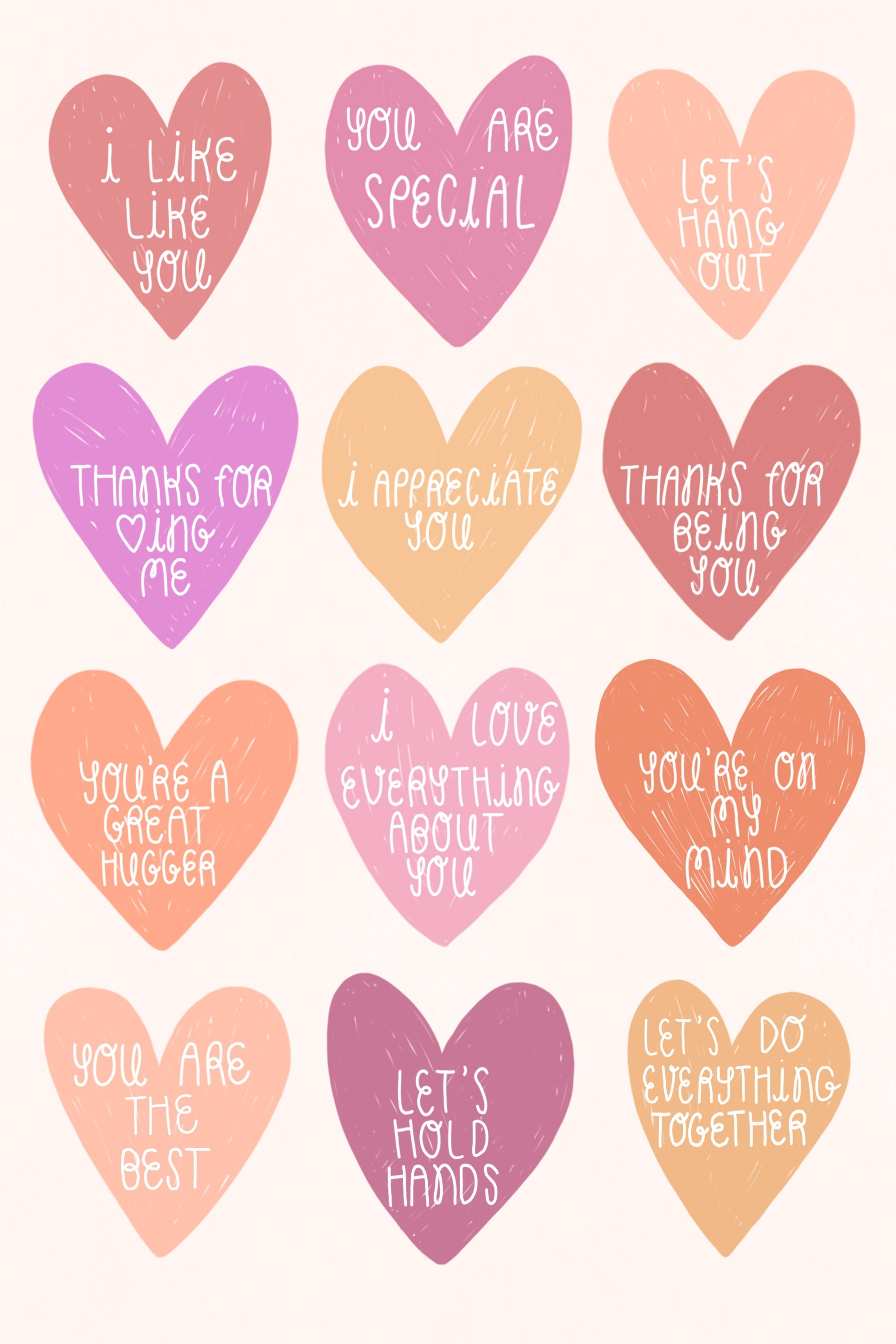 Printable Valentines | Illustrated Valentine's Cards | Adult Valentines | Galentines Day | Friendship