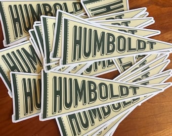 Humboldt Pennant Sticker - Vinyl Sticker - Bumper Sticker