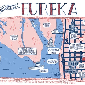 Eureka Postkarte - Illustrierte Karte - Karte Postkarte