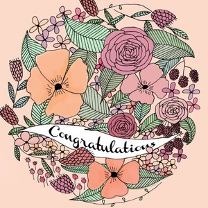 Illustrated Card - Congratulations Card - Graduation Card - Blank Card