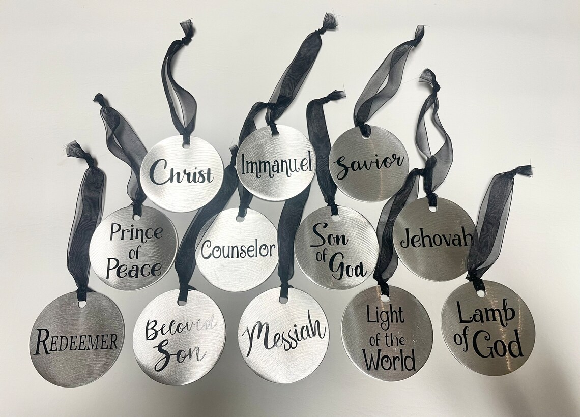 Names Of Christ Ornaments