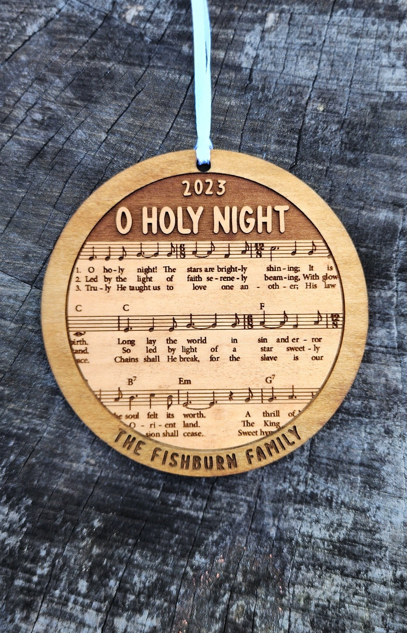  Oh Holy Night - Letras pequeñas en madera con diseño de huella  de madera para decoración de baño, estilo rústico, para bautizo, 29.9 x  29.9 in : Hogar y Cocina