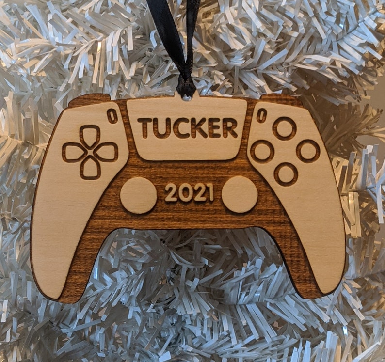 PS5 Christmas Ornament With Gift Box Personalized Etsy