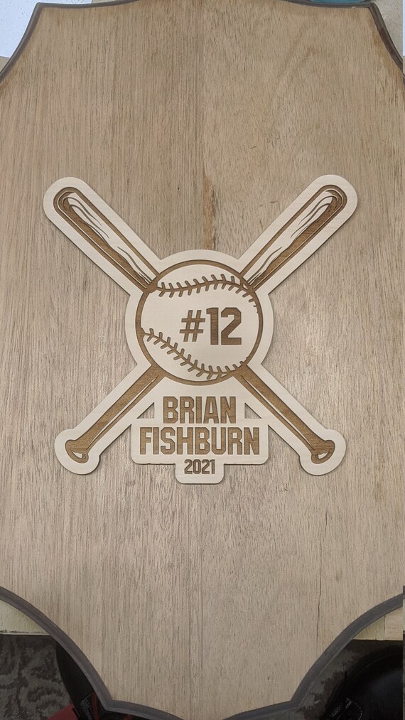 Baseball Bat Plaque Personalized Etsy