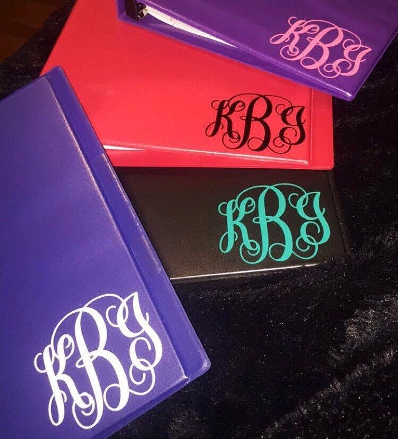 Notebook Monogram Etsy