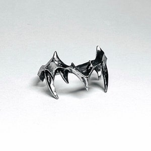Vampire Fang Ring stainless steel handmade image 1