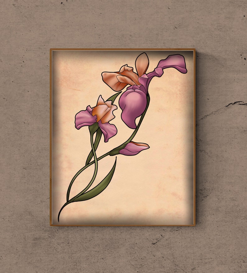 Flower Instant Download Art Nouveau Alphonse Mucha Flower Drawing Floral Art Art Deco Flower Painting Wall Art Wall Decor Flower Instant Download Art Nouveau Alphonse Mucha Flower Drawing Floral Art Art Deco Flower Painting Wall Art Wall Decor