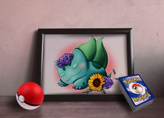 Bulbasaur Instant Download Pokemon Pokemon Art Pokemon Drawing Lets Go Pikachu Pokemon Go Digital Art Digital Drawing Wall Art