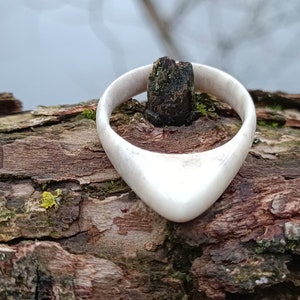 Antler Ring, Natural Deer Antler Ring, Bone Ring Size 10