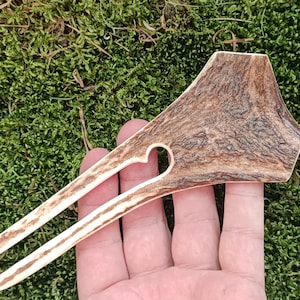 Haarstok van een hertengewei, gewei haarstok, haarspeldgewei, cadeau-idee