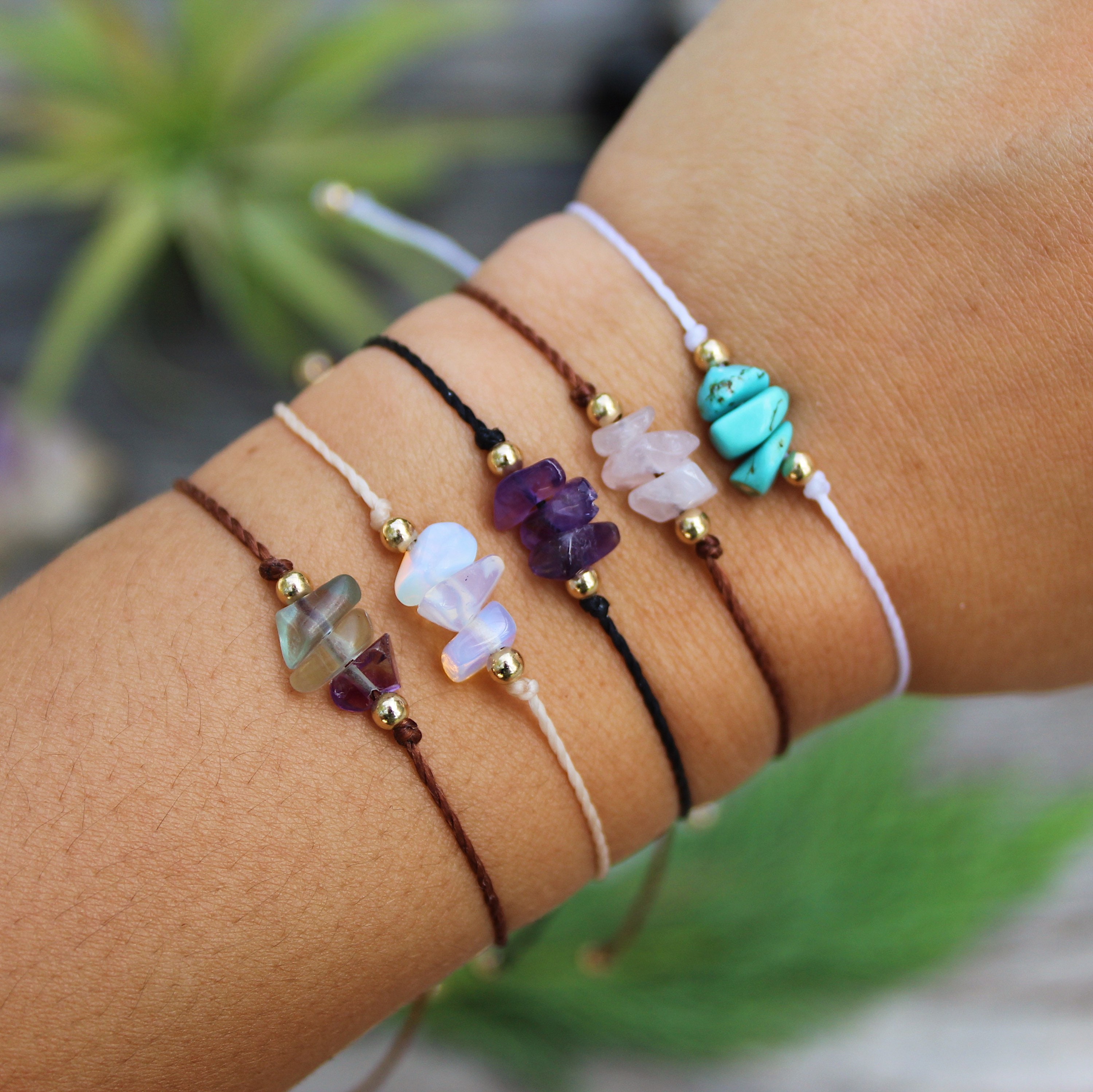 Fashionable Crystal Charm Adjustable Wrist Bracelet