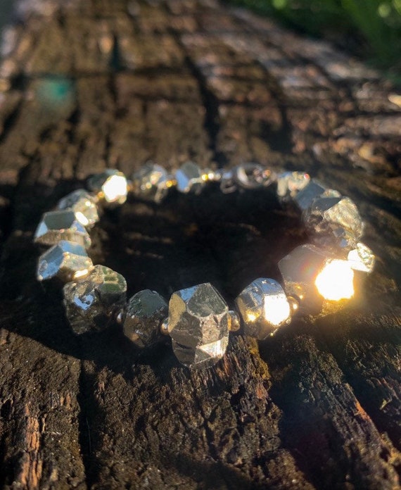 Raw pyrite best sale bracelet