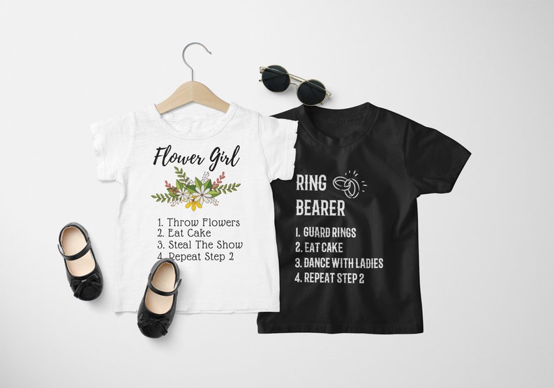 Ring Bearer Duties and Flower Girl Proposal TShirt Set Etsy