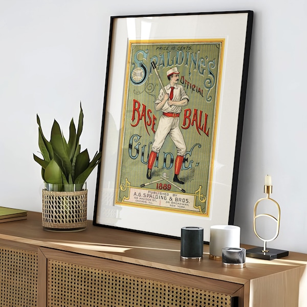 Vintage Baseball Poster | Sports Posters | Baseball Wall Art Vintage Baseball Decor Vintage Baseball Art Print Vintage Baseball Cards
