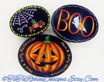 TOLE PAINTING PATTERN: Happy Halloween Boxes - 3 Designs for Halloween ( Instruction Packet Only)