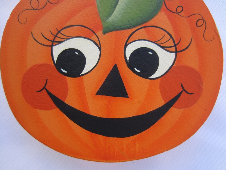 Hand Painted Witch Pumpkin Decorative Painting Halloween Etsy