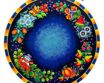 TOLE PAINTING PATTERN: A Lazy Susan with Four Season Designs - (Instructional Packet Only)