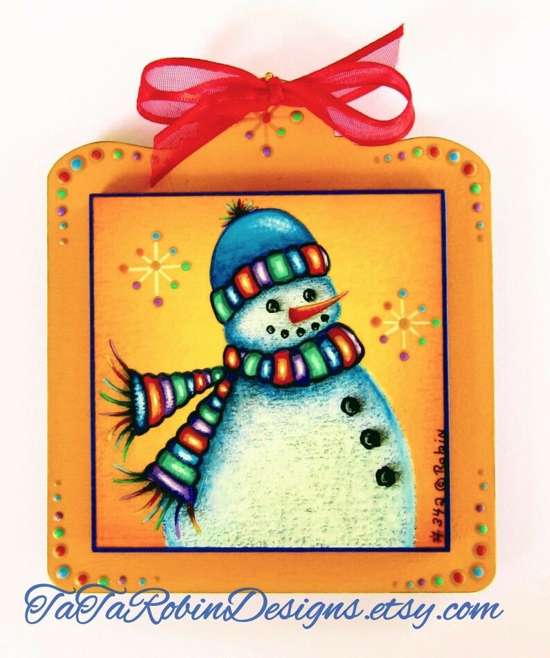 E-PACKET-Snow Day's-Christmas Ornaments-PDF Instant Download-Digital Instructional Decorative Tole Painting Pattern Packet-Ice Skate-Snowman image 2