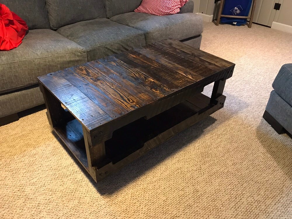 Recycled Wood Coffee Table Etsy