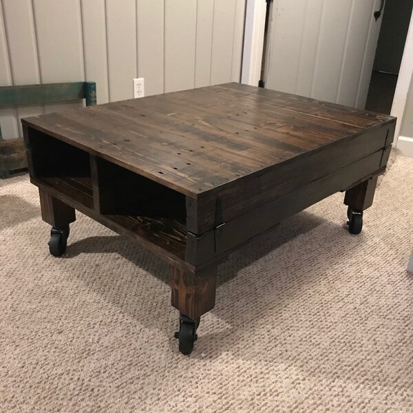 Wood Coffee Table With Matching End Tables Etsy