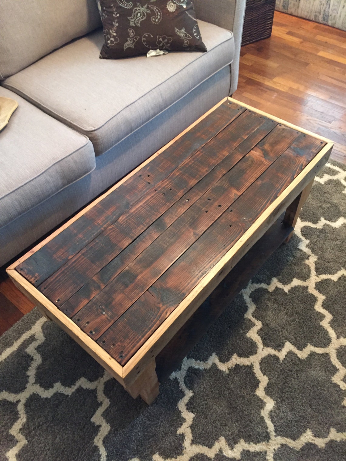 Wood Pallet Coffee Table Etsy