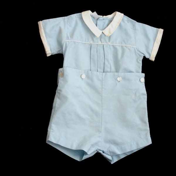 Vintage 2 Piece Cotton Toddler Outfit by A-LAD'N Togs, Estimated from the 1950s