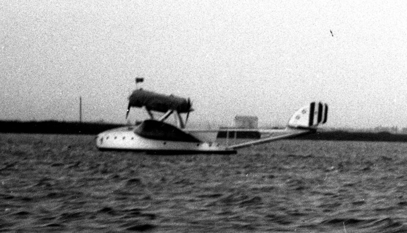 Five 2 34 x 4 12 Film Negatives Savoia-Marchetti Flying Boats on Long Island Sound Late 1920s Vintage Photos New York