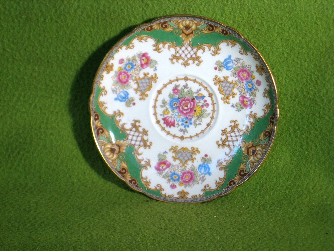 Vintage Shelley Saucer Sheraton Pattern Shelley Company Etsy