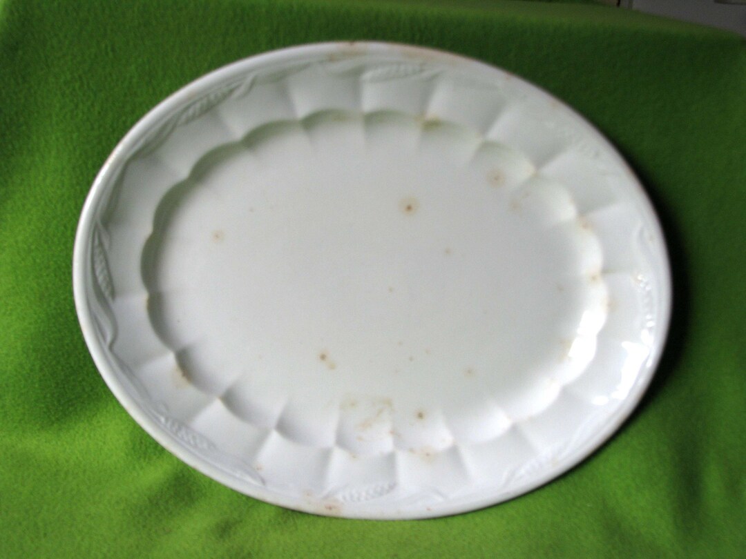 Antique Ironstone Platter, Made by Elsmore & Forster of Tunsdall, England in 1859 Etsy