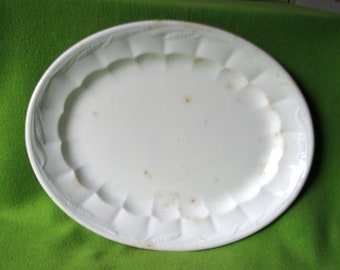 Antique 1859 Ironstone Platter, Made by Elsmore & Forster of Tunsdall, England in 1859