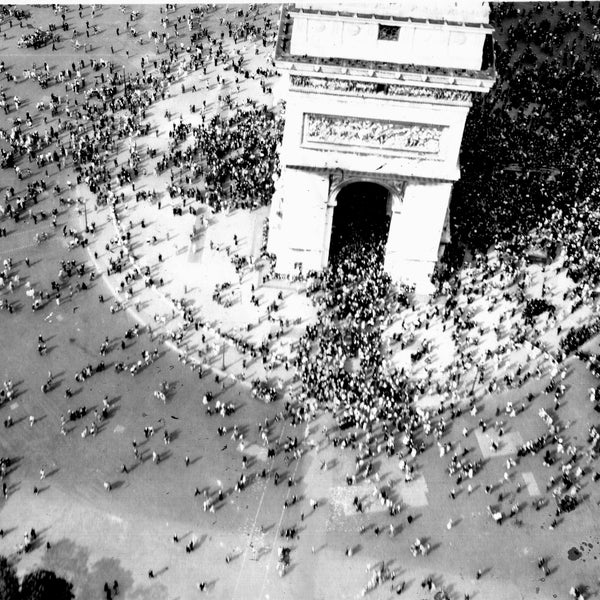 Vintage Photos, WWII in Europe, V-E Day in Europe, Aerial Views of Paris, Tuesday, May 8, 1945