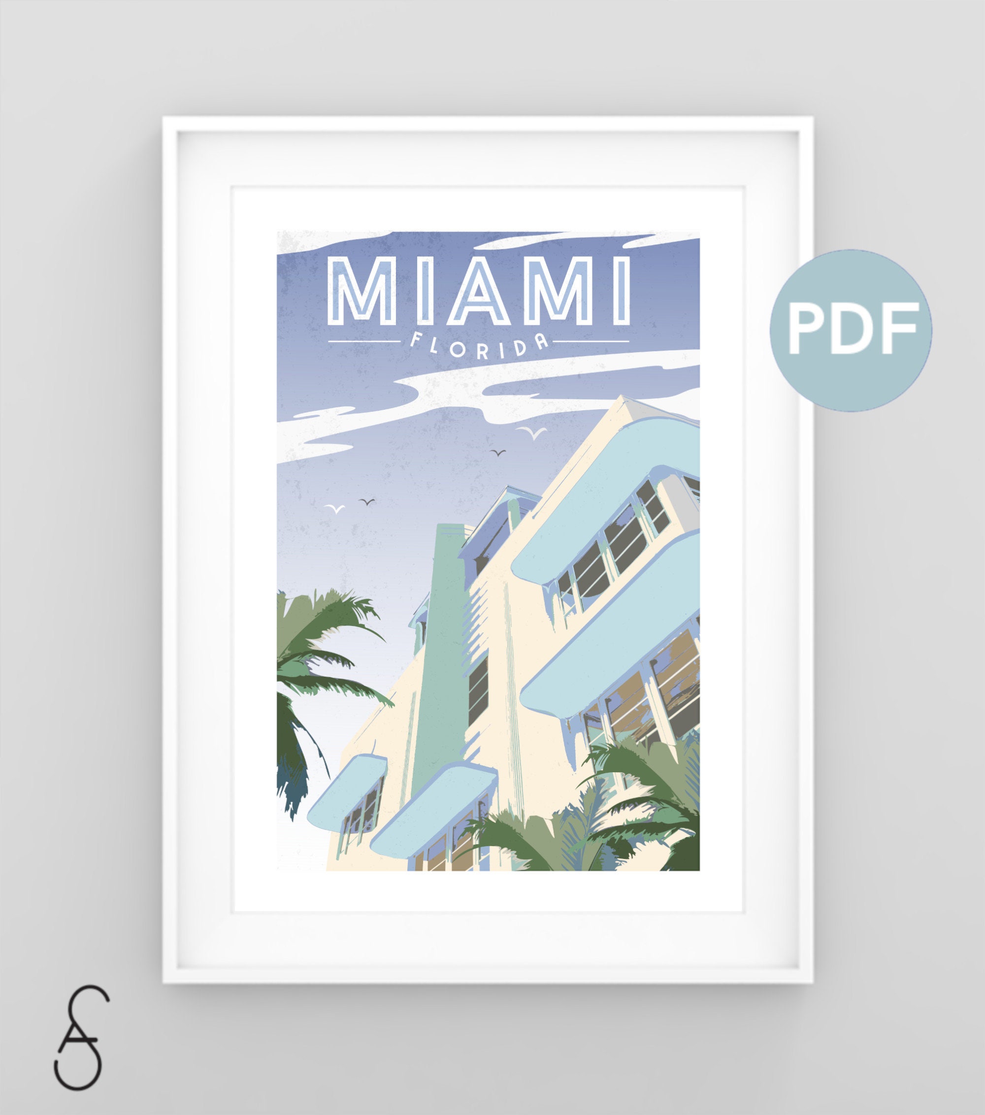 diy printable pdfjpeg download Kyoto Vintage Travel Poster JAPAN