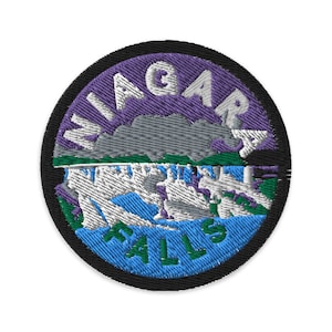 NIAGARA FALLS, Canada Design Travel Patch, Vintage-Style Embroidery, Sew or Iron On, 3 Inch Patch, Gift for Travelers, Souvenir