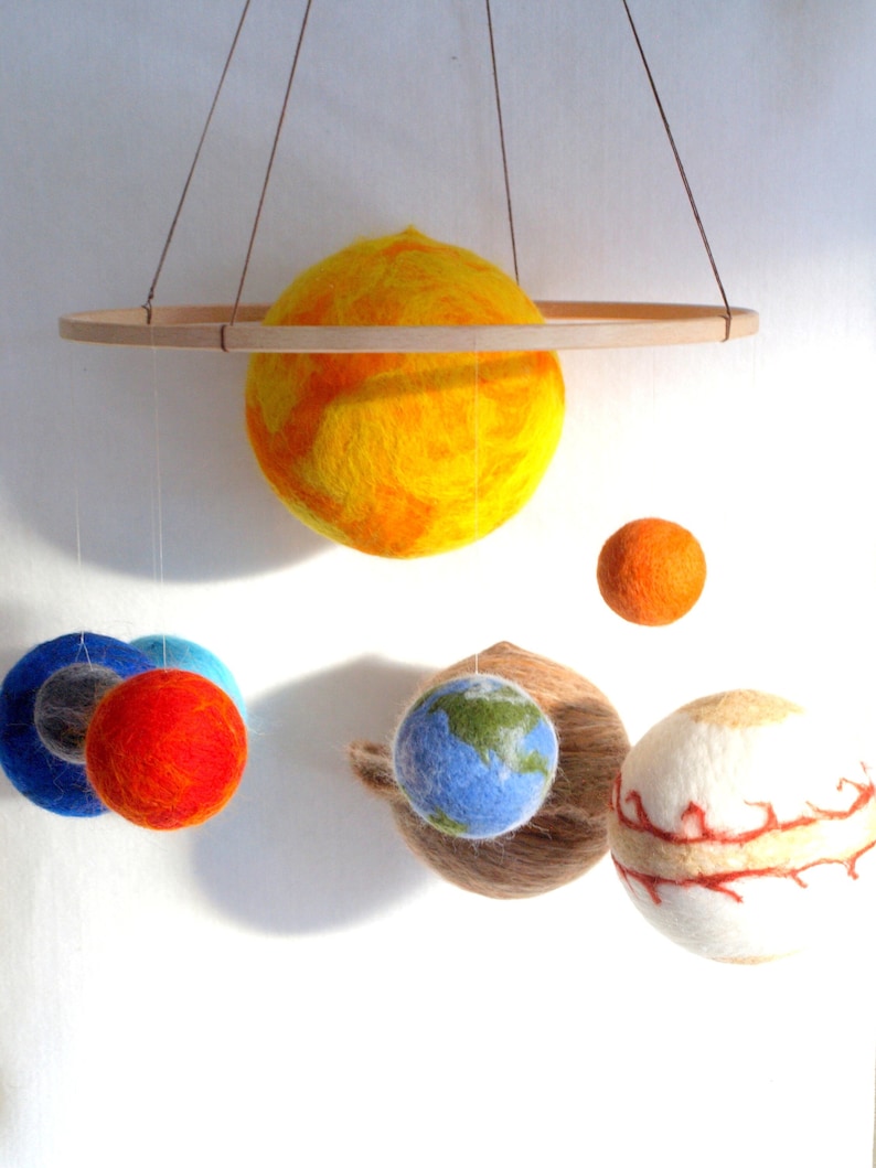 Big set of planets mobile,Solar System Mobile, Cosmos education toy, Space deco, Homeschool image 1