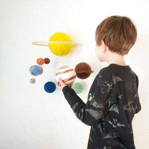 Big set of planets mobile,Solar System Mobile, Cosmos education toy, Space deco, Homeschool image 2