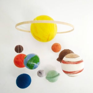 Big set of planets mobile,Solar System Mobile, Cosmos education toy, Space deco, Homeschool image 4