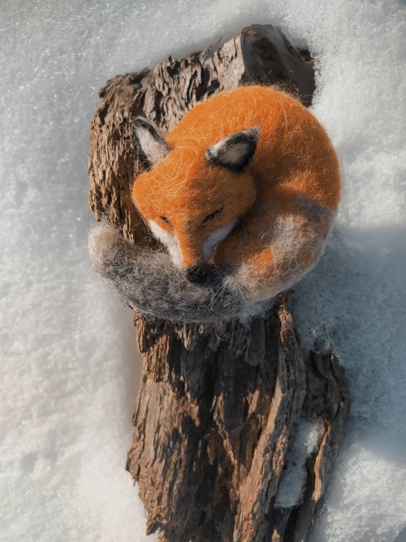 Woolen sleeping Fox, aromatic fox image 4