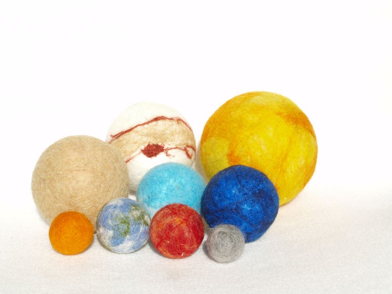Medium Set of Solar System With Cotton Bag - Etsy